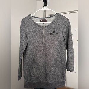 Gray Kids' Sweater with Canada Logo